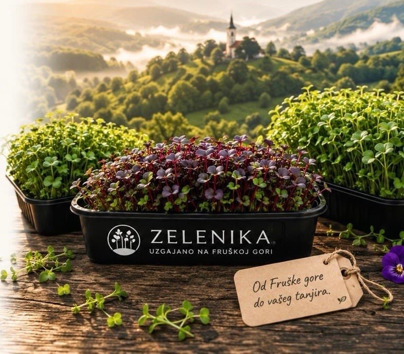 Sveža mikrozelen sa Fruške gore